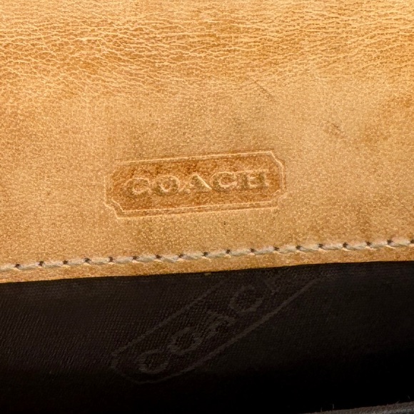 Coach Red Logo Leather Card Case and Gold Wallet - Picture 5 of 8